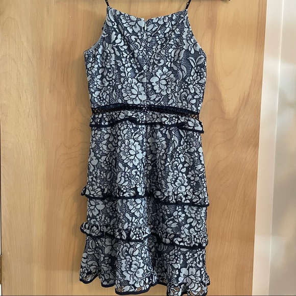 Keepsake the Label Blue Lace Mini Dress - Picture 6 of 7
